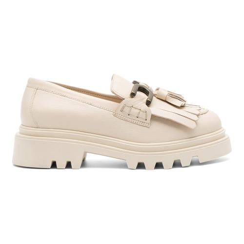 Polobotky Badura 22SS24 Přírodní kůže (useň) - Lícová