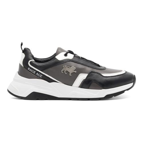 Tenisky RAGE AGE ROWSON-23 MI08 Přírodní kůže (useň)/-Přírodní kůže (useň),Přírodní kůže (useň) - Lakovaná,Přírodní kůže (useň) - Lícová