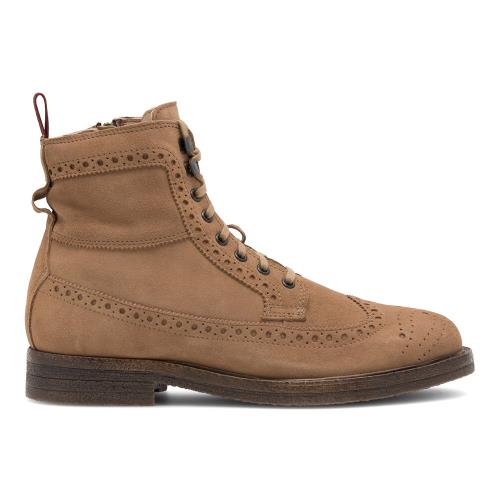 Šněrovací boty Sergio Bardi HOLMES-02 MB Přírodní kůže (useň) - Semiš