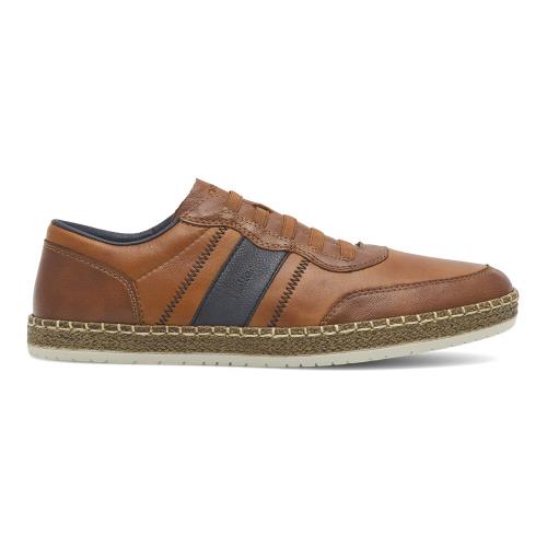 Polobotky Rieker B5257-25 Přírodní kůže (useň)/-Přírodní kůže (useň),Materiál/-Syntetický