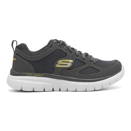 Sportovní Skechers BURNS AGOURA 52635 CHAR Látka/-Síťka mesh,Přírodní kůže (useň)/-Se syntetickým materiálem