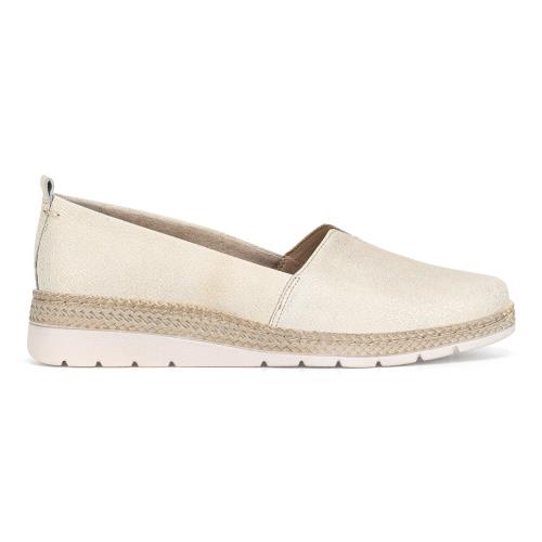 Espadrilky Go Soft WI16-BECA-02 Přírodní kůže (useň) - Lícová