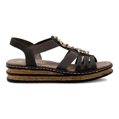 Sandály Rieker 62949-45 Materiál/-Syntetický