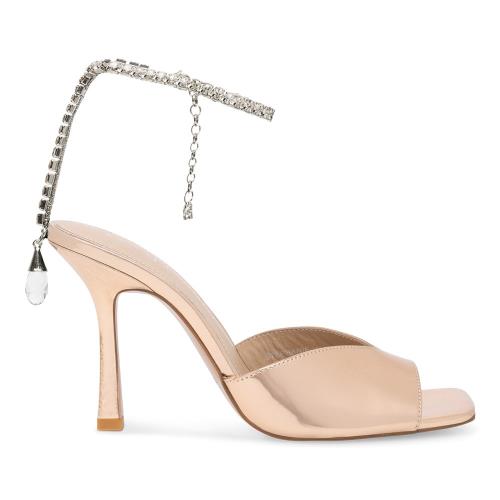 Sandály EVA MINGE STEPHANIE-V1051L-01 Materiál/-Syntetický,Přírodní kůže (useň) - Lakovaná