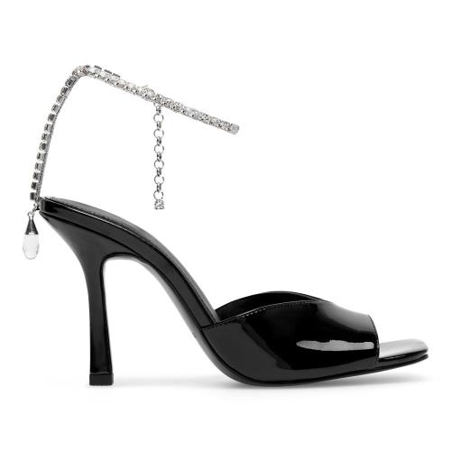 Sandály EVA MINGE STEPHANIE-V1051L-01 Materiál/-Syntetický,Přírodní kůže (useň) - Lakovaná