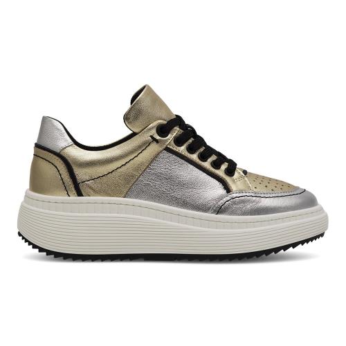 Tenisky EVA MINGE VANESSA-0481 Přírodní kůže (useň) - Lícová