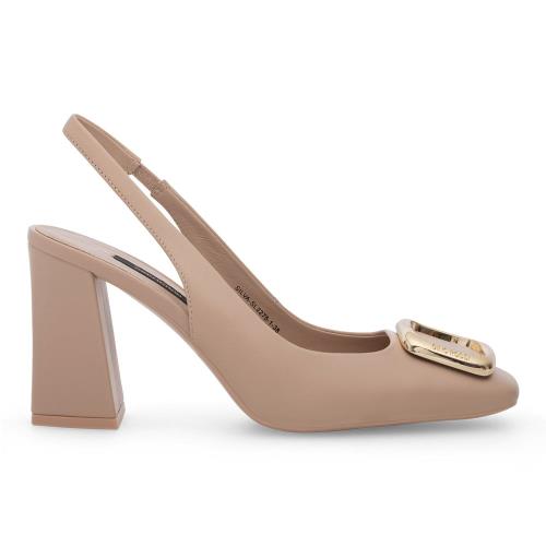 Lodičky Gino Rossi SILVA-SL2275-1 Přírodní kůže (useň) - Lícová