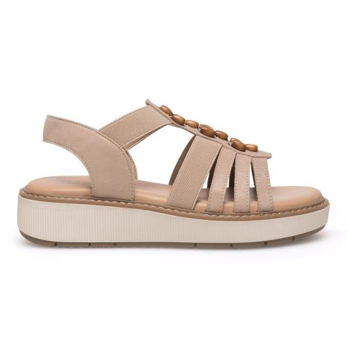 Sandály Lasocki WB-TINA-11C Přírodní kůže (useň) - Lícová,Látka/-Látka