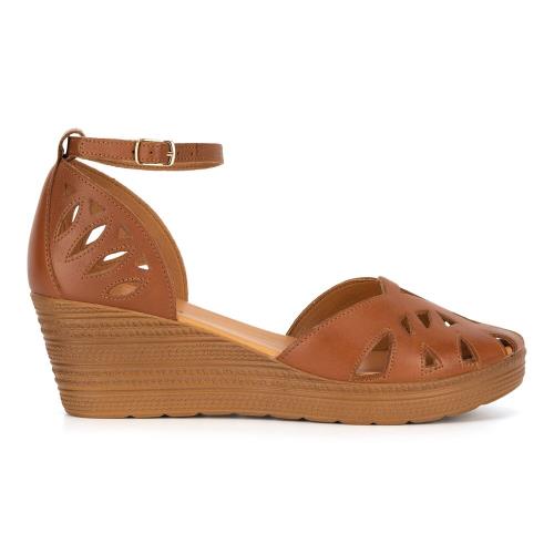 Sandály Lasocki EST-313-14 Přírodní kůže (useň) - Lícová