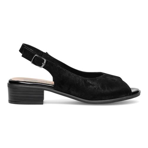 Sandály Go Soft WI23-LUCY-04 Přírodní kůže (useň) - Semiš