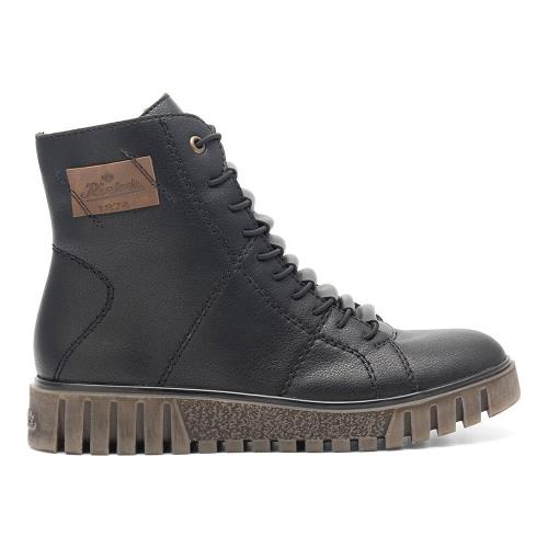 Šněrovací boty Rieker Y3421-00 Materiál/-Syntetický,Přírodní kůže (useň)/-Se syntetickým materiálem