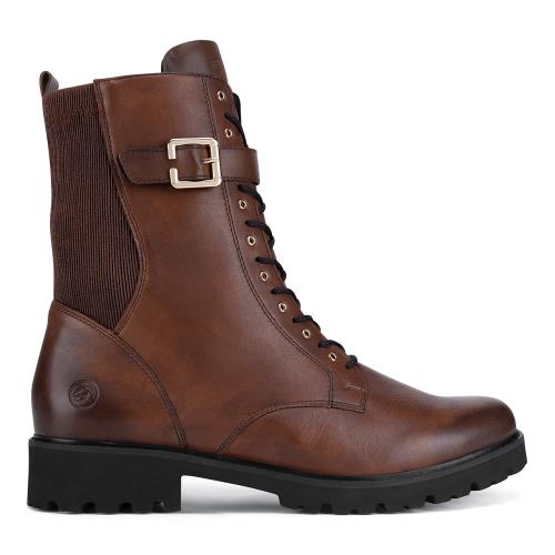 Šněrovací boty Remonte D8664-25 Syntetický materiál,Přírodní kůže (useň) - Lícová