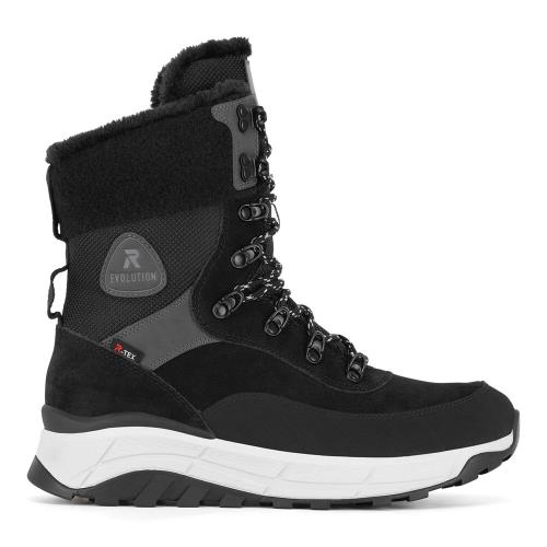 Šněrovací boty Rieker Revolution Lifestyle W0066-00 Syntetický materiál,Přírodní kůže (useň) - Semiš