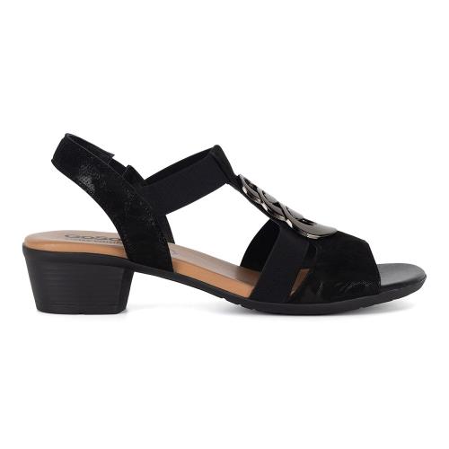 Sandály Go Soft WI23-BETTY-09 Přírodní kůže (useň) - Semiš,Látka/-Látka