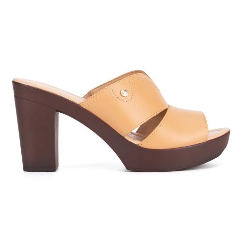 Pantofle Lasocki EST-2025-14 Přírodní kůže (useň) - Lícová