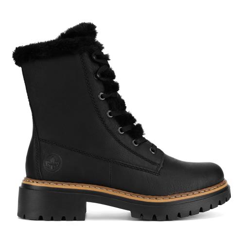 Šněrovací boty Rieker 72625-00 Syntetický materiál