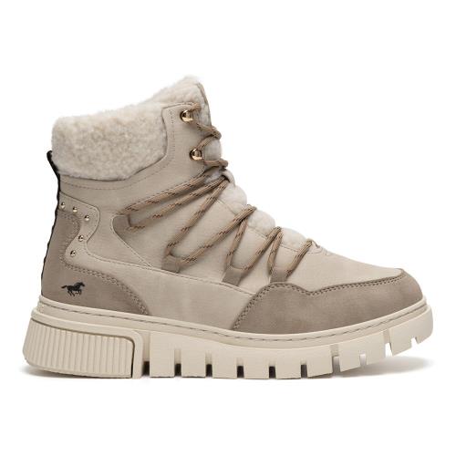 Šněrovací boty Mustang 1502-602 Látkový materiál,Syntetický materiál