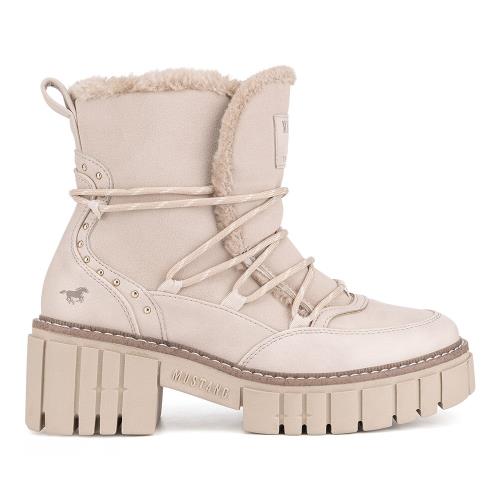 Šněrovací boty Mustang 1447-601 Látkový materiál,Syntetický materiál