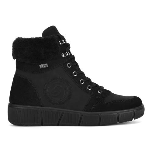 Šněrovací boty Remonte D1T74-00 Látkový materiál,Přírodní kůže (useň)/-Přírodní kůže (useň)