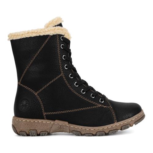 Šněrovací boty Rieker Z0102-00 Syntetický materiál