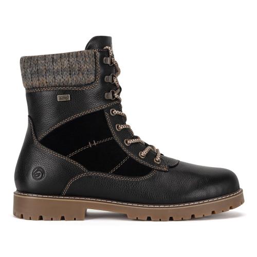 Šněrovací boty Remonte D9378-00 Přírodní kůže (useň) - Semiš,Přírodní kůže (useň) - Lícová,Látka/-Látka