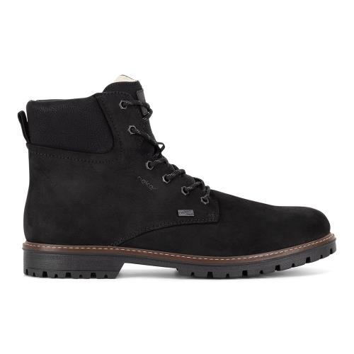 Šněrovací boty Rieker F3606-00 Syntetický materiál,Přírodní kůže (useň)/-Přírodní kůže (useň)