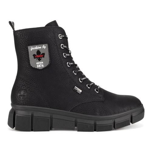 Šněrovací boty Rieker X3410-00 Syntetický materiál