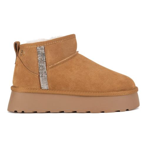 Kotníkové boty EVA MINGE WFA3111-4Z Přírodní kůže (useň) - Semiš