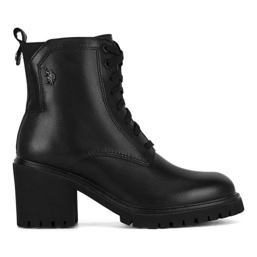 Šněrovací boty U.S. POLO ASSN. MILVA001W/DLE1 Látkový materiál,Přírodní kůže (useň) - Lícová