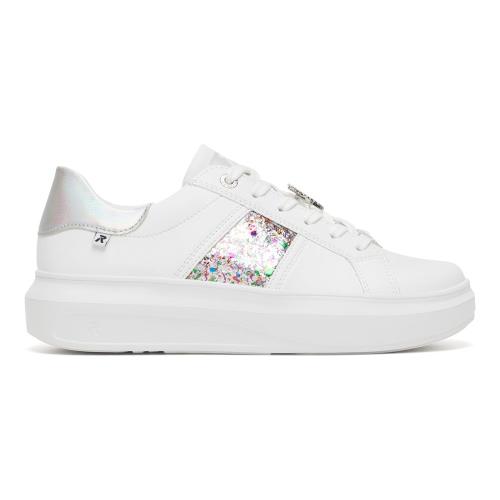 Tenisky Rieker Revolution Lifestyle W1202-83 Přírodní kůže pokrytá syntetickým materiálem