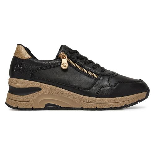 Tenisky Rieker N9301-00 Syntetický materiál,Přírodní kůže (useň) - Lícová