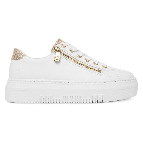 Tenisky Rieker M1921-80 Přírodní kůže pokrytá syntetickým materiálem,Imitace kůže/-Ekologická kůže