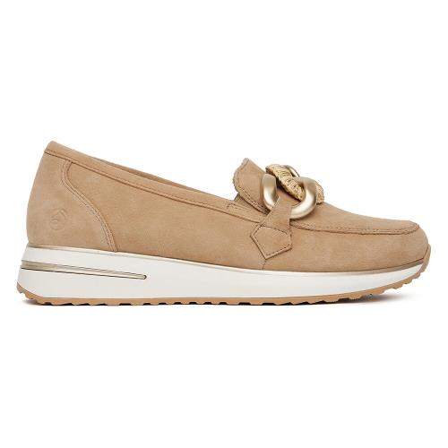 Polobotky Remonte D1G11-62 Přírodní kůže (useň) - Semiš