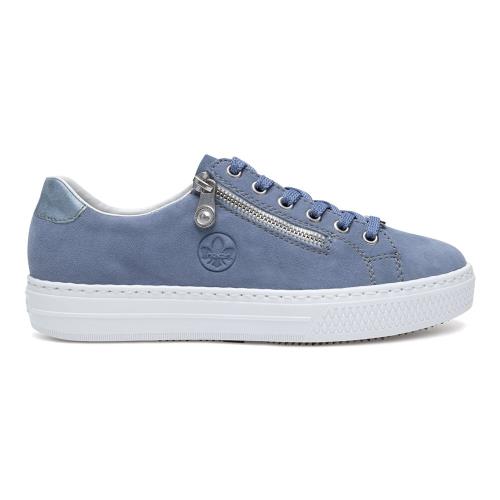 Tenisky Rieker L59L1-10 Syntetický materiál,Přírodní kůže (useň) - Semiš