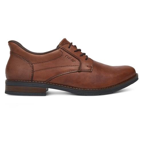 Polobotky Rieker 10353-24 Přírodní kůže (useň) - Lícová