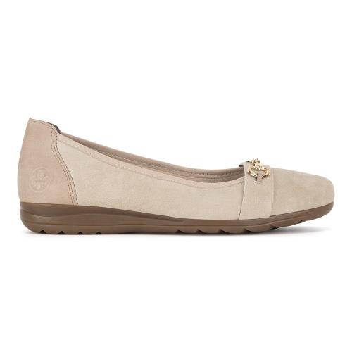 Lodičky Rieker L9360-60 Přírodní kůže (useň) - Semiš,Přírodní kůže (useň) - Lícová Lodičky Rieker L9360-60 Přírodní kůže (useň) - Semiš,Přírodní kůže (useň) - Lícová