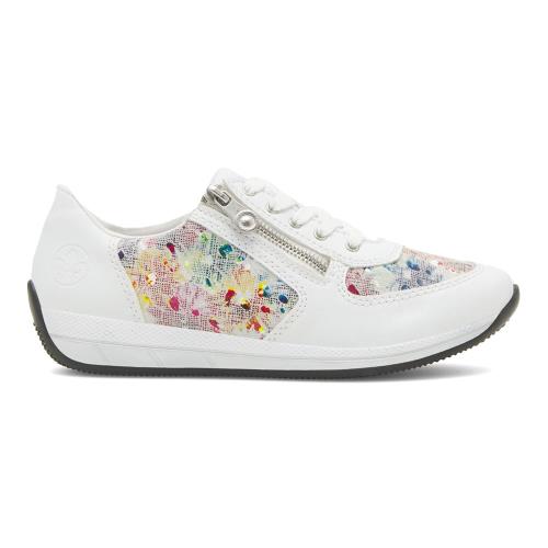 Tenisky Rieker N1112-90 Syntetický materiál,Přírodní kůže (useň) - Semiš