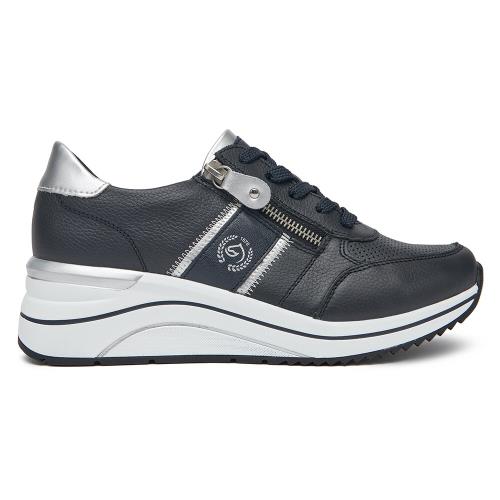 Tenisky Remonte D0T04-14 Přírodní kůže (useň) - Lícová,Imitace kůže/-Ekologická kůže