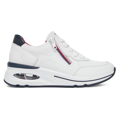 Tenisky Remonte D2H00-80 Přírodní kůže pokrytá syntetickým materiálem,Syntetický materiál