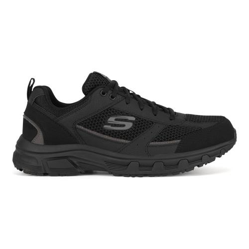 Tenisky Skechers OAK CANYON 51898 BBK Přírodní kůže pokrytá syntetickým materiálem,Syntetický materiál