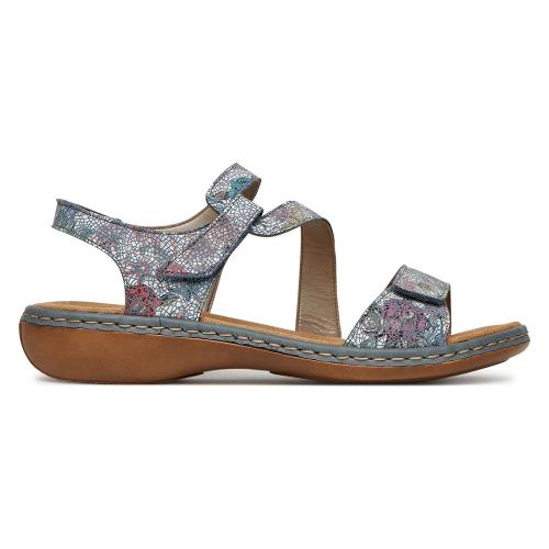 Sandály Rieker 659C7-90 Přírodní kůže (useň) - Lícová