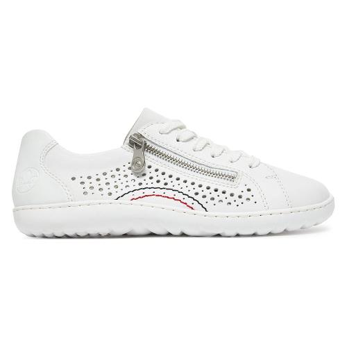 Tenisky Rieker 52824-80 Přírodní kůže pokrytá syntetickým materiálem,Syntetický materiál