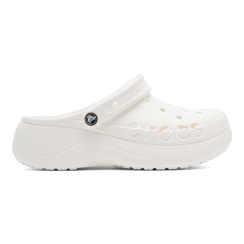 Pantofle Crocs BAYA PLATFORM CLOG 208186-100 Syntetický materiál