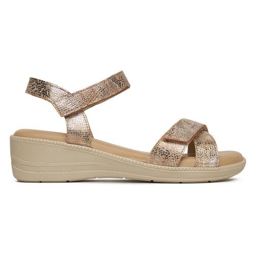 Sandály Go Soft WI23-ESTER-02 Přírodní kůže (useň) - Lícová