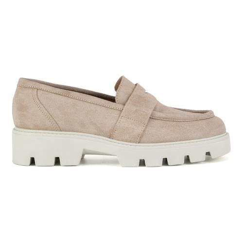 Polobotky Badura AMANTEA-28180LM Přírodní kůže (useň) - Semiš