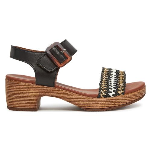 Sandály Remonte D0N58-03 Látkový materiál,Přírodní kůže (useň) - Lícová