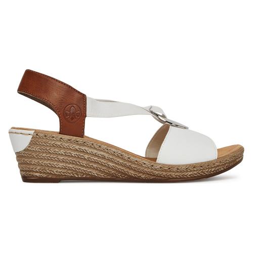 Sandály Rieker 624H6-81 Syntetická tkanina