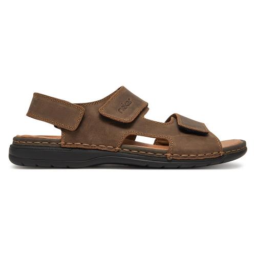 Sandály Rieker 25558-25 Přírodní kůže (useň) - Lícová