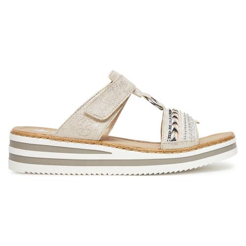 Pantofle Rieker V02M6-60 Syntetický materiál