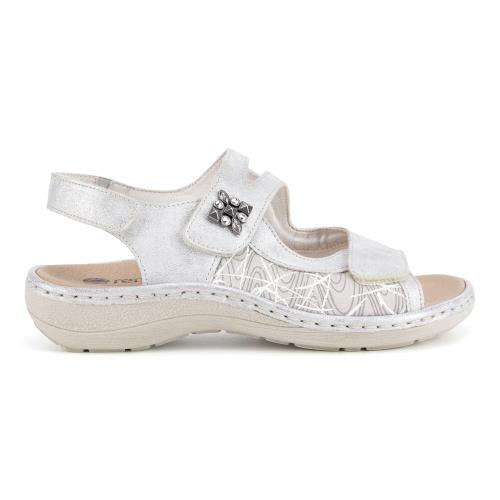 Sandály Remonte D7647-40 Látkový materiál,Přírodní kůže (useň) - Lícová